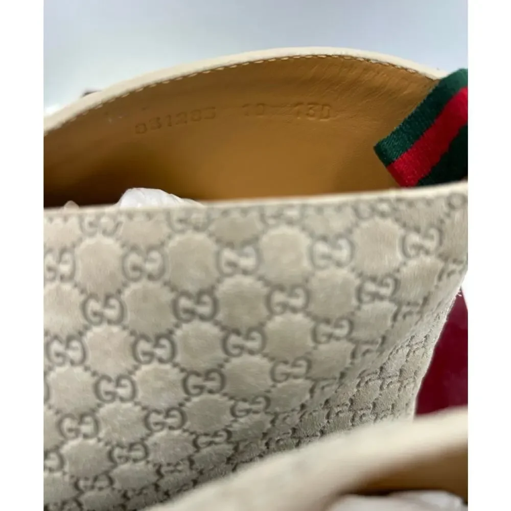 Men's Gucci, GG embossed desert boots size 10 made in Italy